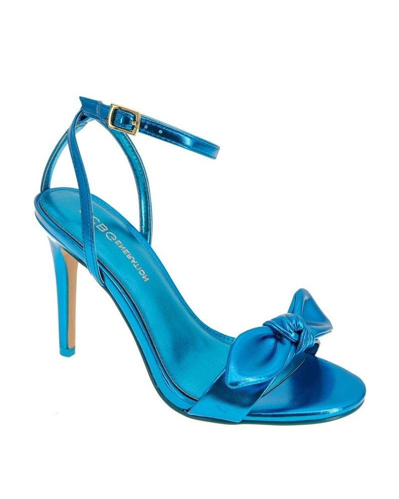 Women's Jamina Bow Detail Dress Sandal Blue $59.34 Shoes