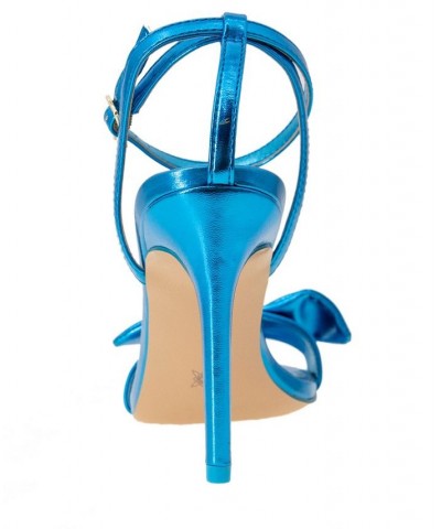 Women's Jamina Bow Detail Dress Sandal Blue $59.34 Shoes