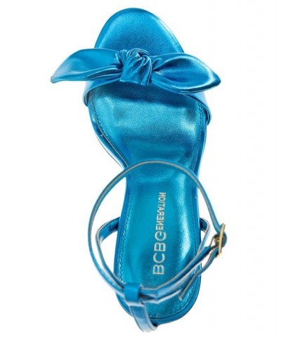 Women's Jamina Bow Detail Dress Sandal Blue $59.34 Shoes