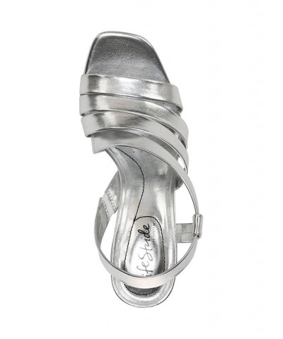 Broadway Strappy Sandals Silver $37.09 Shoes