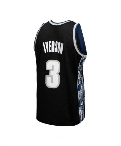 Men's Allen Iverson Black Georgetown Hoyas Player Swingman Jersey $56.55 Jersey