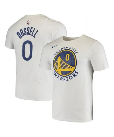 Men's D'Angelo Russell White Golden State Warriors Name and Number Logo Performance T-shirt $25.00 T-Shirts