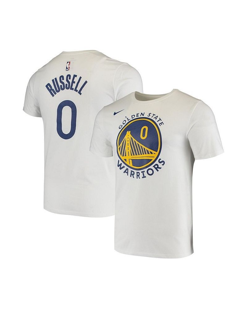 Men's D'Angelo Russell White Golden State Warriors Name and Number Logo Performance T-shirt $25.00 T-Shirts