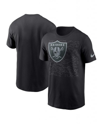 Men's Black Las Vegas Raiders RFLCTV T-shirt $20.79 T-Shirts