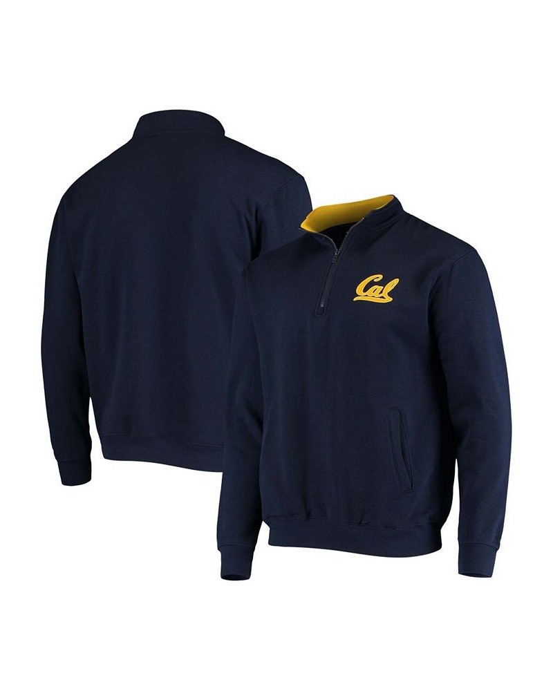 Men's Navy Cal Bears Tortugas Logo Quarter-Zip Jacket $32.39 Sweatshirt