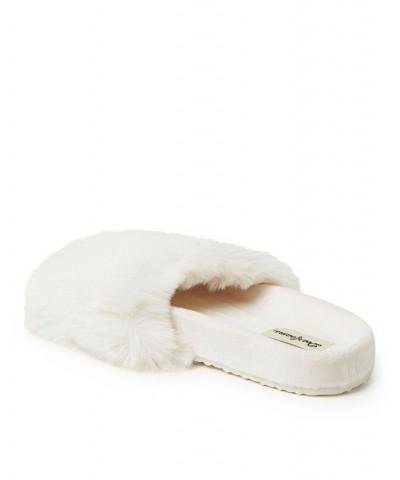 Women's Milly Pile Molded Footbed Slide White $26.52 Shoes