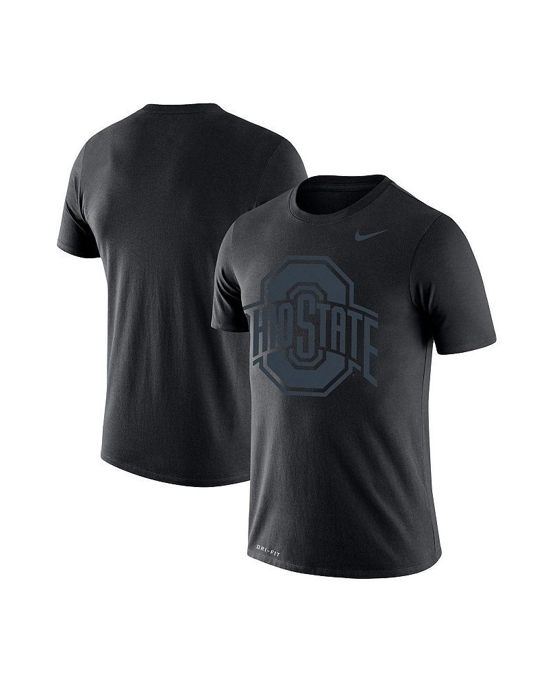 Men's Black Ohio State Buckeyes Big and Tall Legend Tonal Performance T-shirt $27.99 T-Shirts