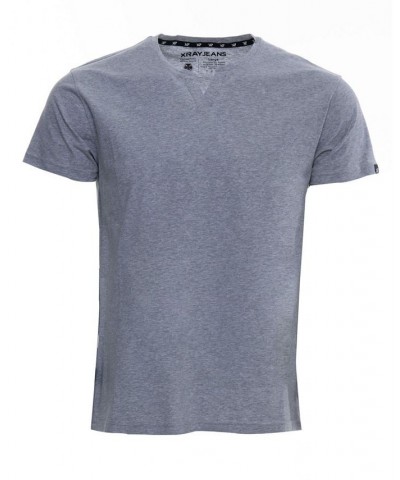 Men's Basic Notch Neck Short Sleeve T-shirt PD22 $15.29 T-Shirts