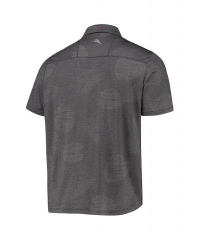 Men's Charcoal Philadelphia Eagles Palm Coast Delray Frond Allover IslandZone Polo Shirt $35.31 Polo Shirts