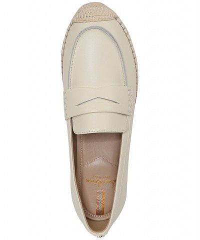 Kai Tailored Platform Espadrille Loafer Flats White $63.00 Shoes