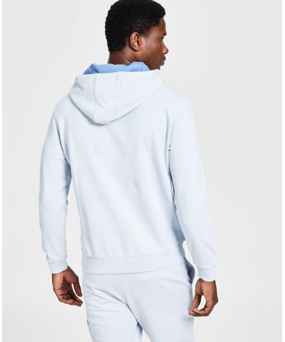 Men's Doreno Cotton Logo-Graphic Pullover Hoodie Blue $63.48 Sweatshirt