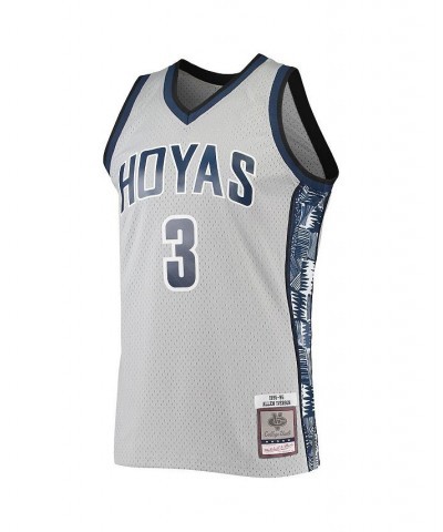 Men's Allen Iverson Gray Georgetown Hoyas 1995-96 Swingman Replica Jersey $52.20 Jersey