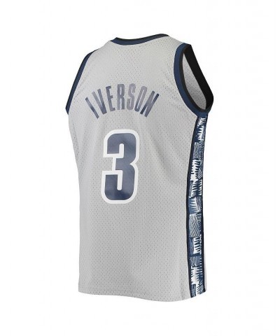 Men's Allen Iverson Gray Georgetown Hoyas 1995-96 Swingman Replica Jersey $52.20 Jersey