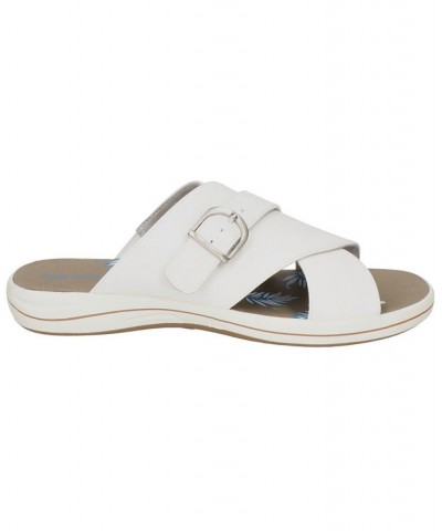 Women's Flint Flat Sandals White $32.50 Shoes