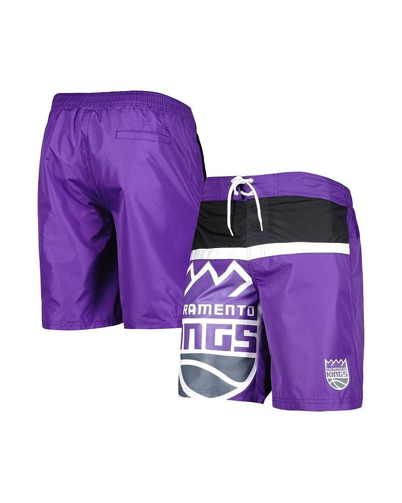 Men's Purple Sacramento Kings Sea Wind Swim Trunks $24.48 Swimsuits