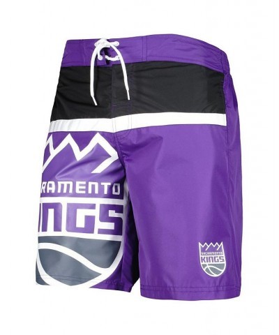 Men's Purple Sacramento Kings Sea Wind Swim Trunks $24.48 Swimsuits