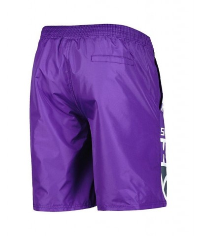 Men's Purple Sacramento Kings Sea Wind Swim Trunks $24.48 Swimsuits