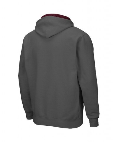 Men's Charcoal Montana Grizzlies Arch & Logo 3.0 Full-Zip Hoodie $33.59 Sweatshirt