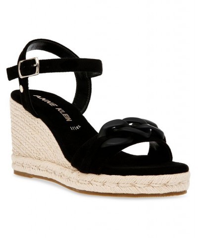 Women's Marina Wedge Sandal Black $51.48 Shoes