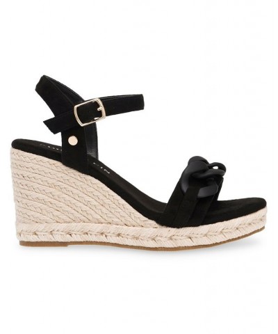 Women's Marina Wedge Sandal Black $51.48 Shoes