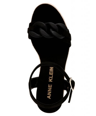 Women's Marina Wedge Sandal Black $51.48 Shoes