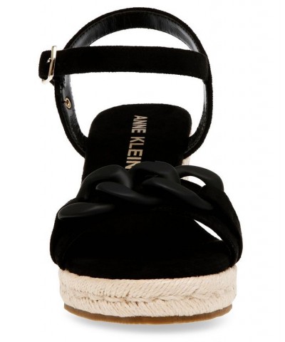 Women's Marina Wedge Sandal Black $51.48 Shoes