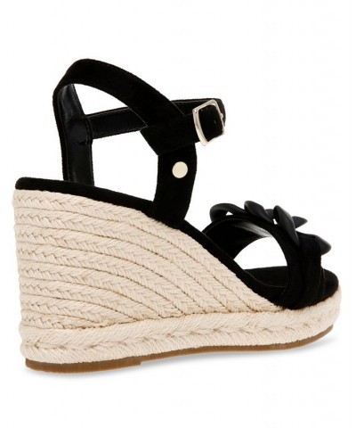 Women's Marina Wedge Sandal Black $51.48 Shoes