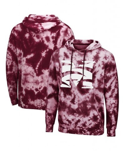 Men's Maroon Morehouse Maroon Tigers Tie-Dye Pullover Hoodie $28.60 Sweatshirt