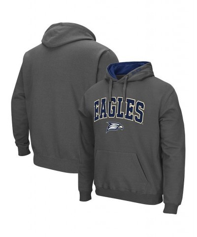 Men's Charcoal Georgia Southern Eagles Arch and Logo Pullover Hoodie $19.35 Sweatshirt