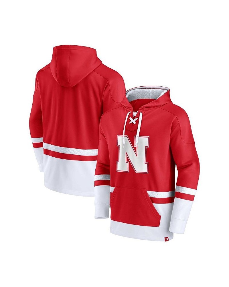 Men's Branded Scarlet Nebraska Huskers First Battle Pullover Hoodie $30.00 Sweatshirt