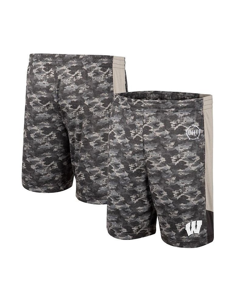 Men's Camo Wisconsin Badgers OHT Military-Inspired Appreciation Terminal Shorts $22.54 Shorts