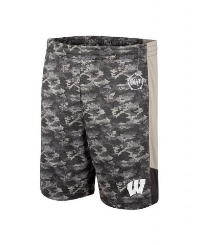 Men's Camo Wisconsin Badgers OHT Military-Inspired Appreciation Terminal Shorts $22.54 Shorts