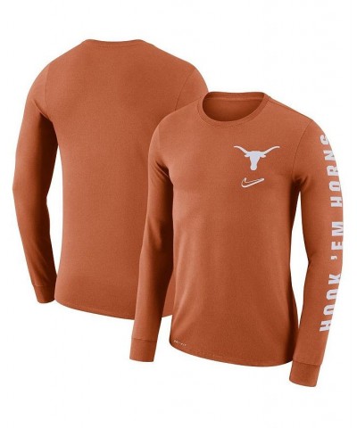 Men's Texas Orange Texas Longhorns Local Mantra Performance Long Sleeve T-shirt $18.00 T-Shirts