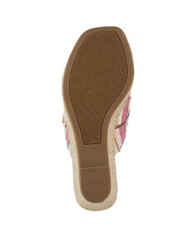 Women's Harlem Wedge Sandals Pink $17.20 Shoes