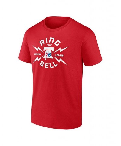 Men's Branded Red Philadelphia 76ers Hometown Originals Huddle T-shirt $23.59 T-Shirts