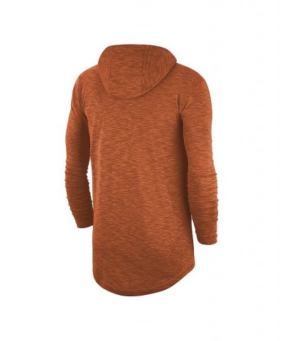 Men's Texas Orange Texas Longhorns Slub Space-Dye Performance Long Sleeve Hoodie T-shirt $36.39 T-Shirts