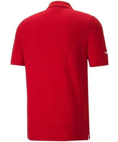 Men's Ferrari 312 B2 Race Short-Sleeve Logo Polo Shirt in Red Red $33.00 Polo Shirts