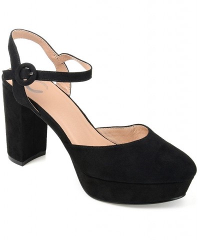 Women's Roslynn Platform Heels Black $51.99 Shoes