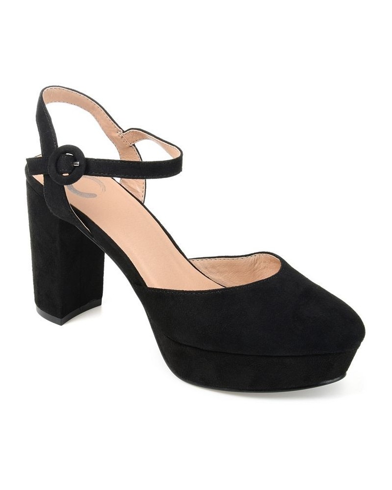 Women's Roslynn Platform Heels Black $51.99 Shoes