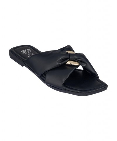 Women's Perri Slide Sandals Black $30.59 Shoes