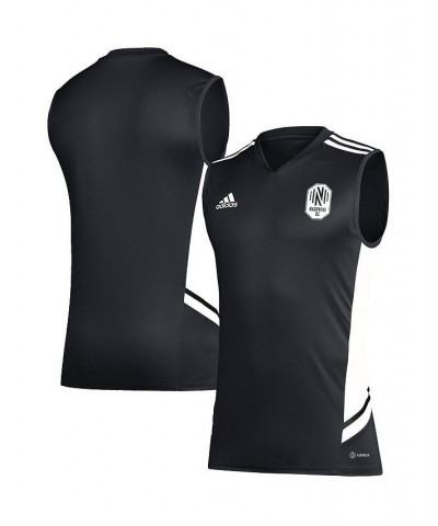 Men's Black, White Nashville SC Sleeveless Training Jersey $31.34 Jersey