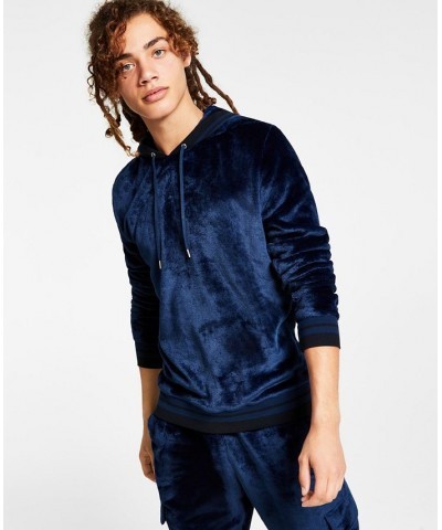 I.N.C. International Concepts Men's Regular-Fit Ribbed Velour Hoodie PD07 $13.09 Sweatshirt