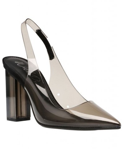 Dharma Slingback Clear Vinyl Pumps Black $28.95 Shoes