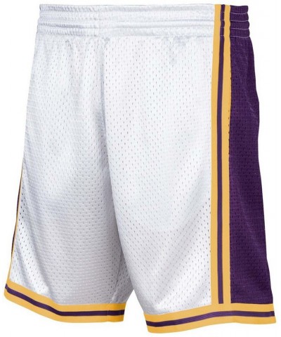 Men's White Los Angeles Lakers Hardwood Classic Reload Swingman Shorts $31.50 Shorts