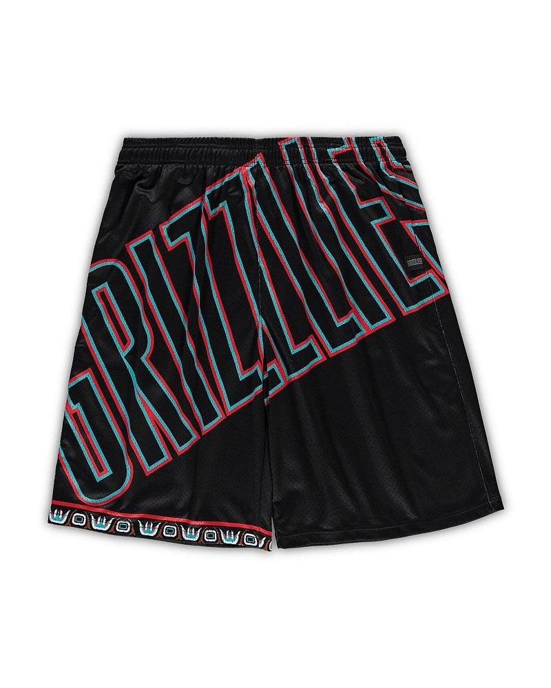 Men's Black Memphis Grizzlies Big and Tall Hardwood Classics Big Face 2.0 Shorts $42.30 Shorts