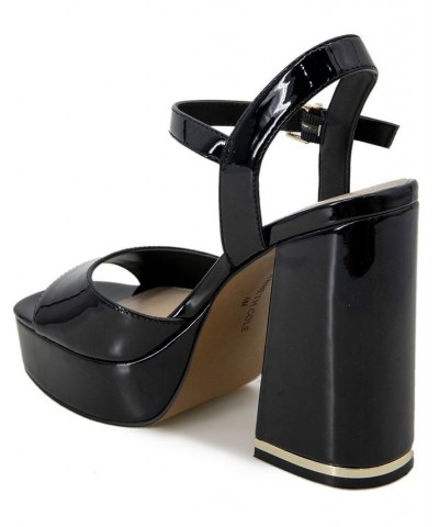 Women's Dolly Platform Sandals Black $64.07 Shoes