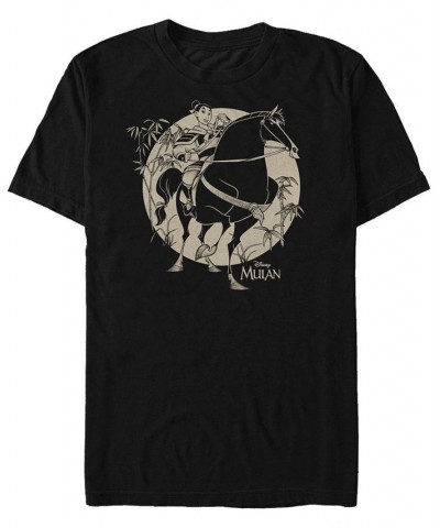 Men's Mulan Short Sleeve Crew T-shirt Black $17.50 T-Shirts