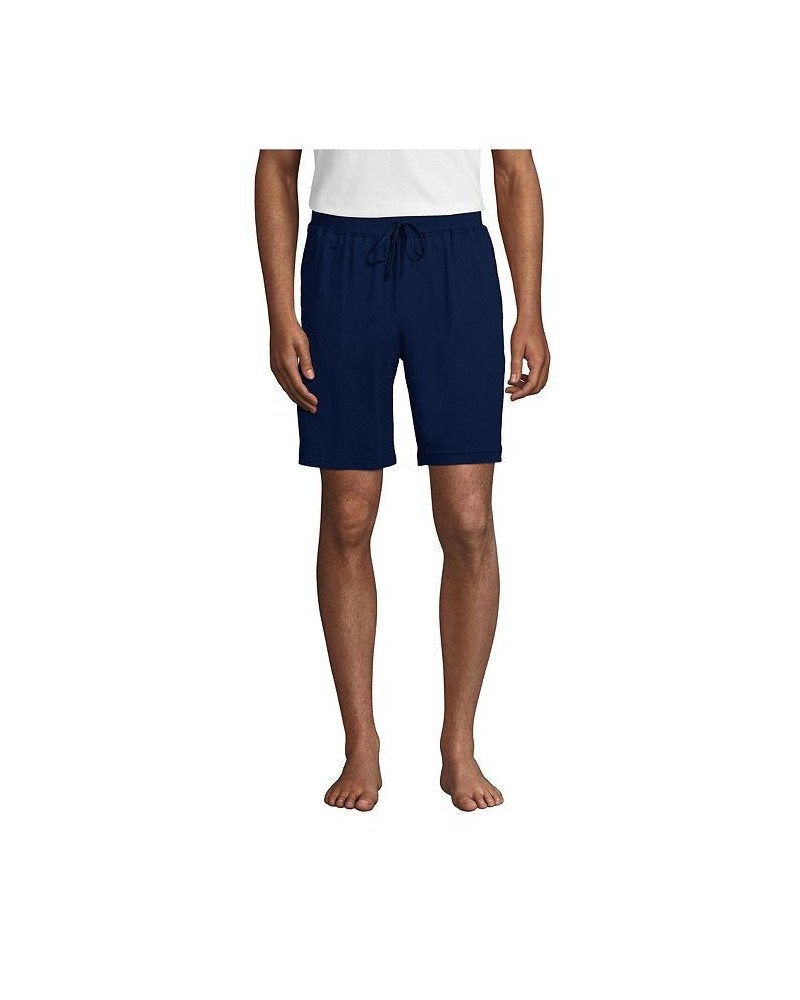 Men's Comfort Knit Pajama Shorts Blue $29.67 Pajama