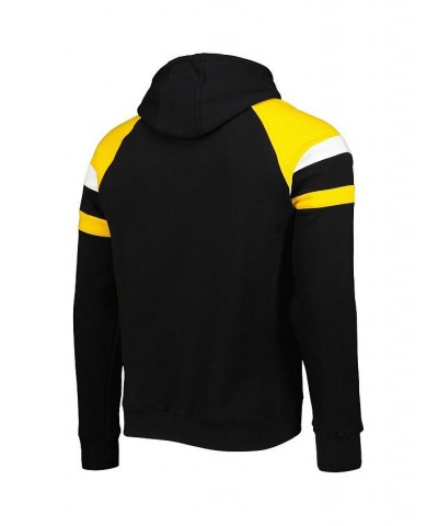 Men's Black Pittsburgh Steelers Draft Fleece Raglan Pullover Hoodie $45.00 Sweatshirt