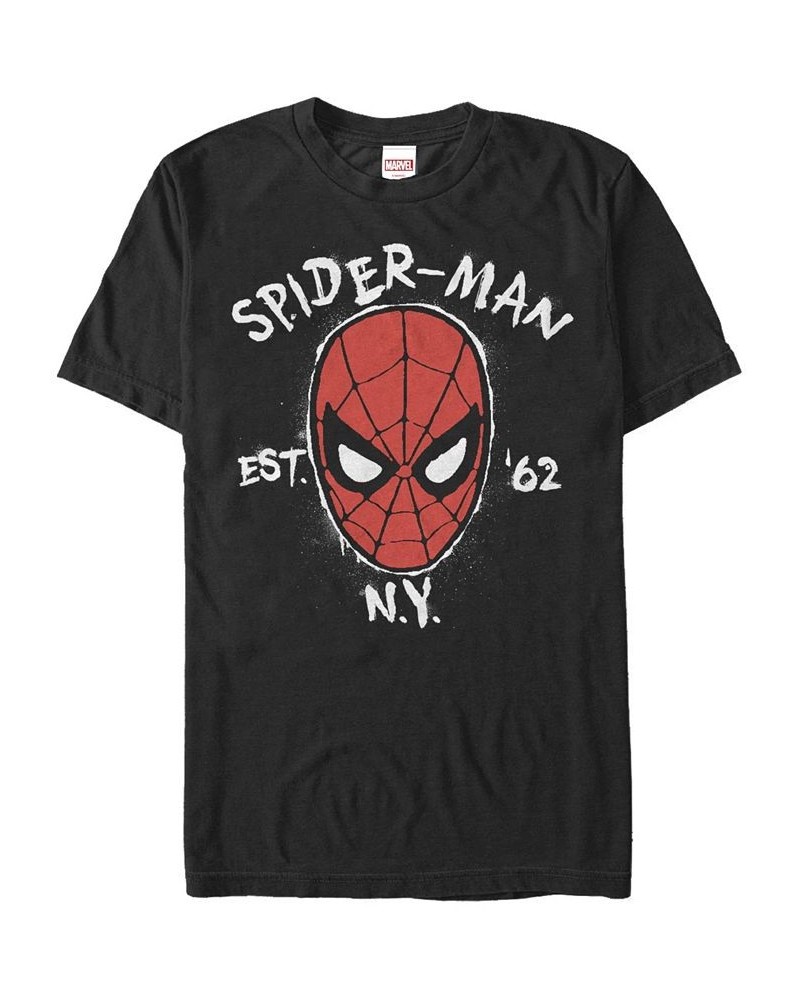 Marvel Men's Comic Collection Spider-Man Established In 1962 Short Sleeve T-Shirt Black $14.00 T-Shirts